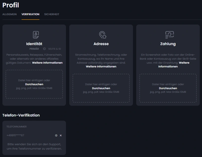 bitkingz verification page